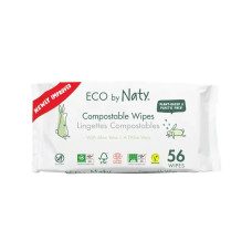 Дитячі вологі серветки торговельної марки “ECO BY NATY”. З алое, 56 шт в упаковці.